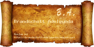 Brandschott Adelgunda névjegykártya